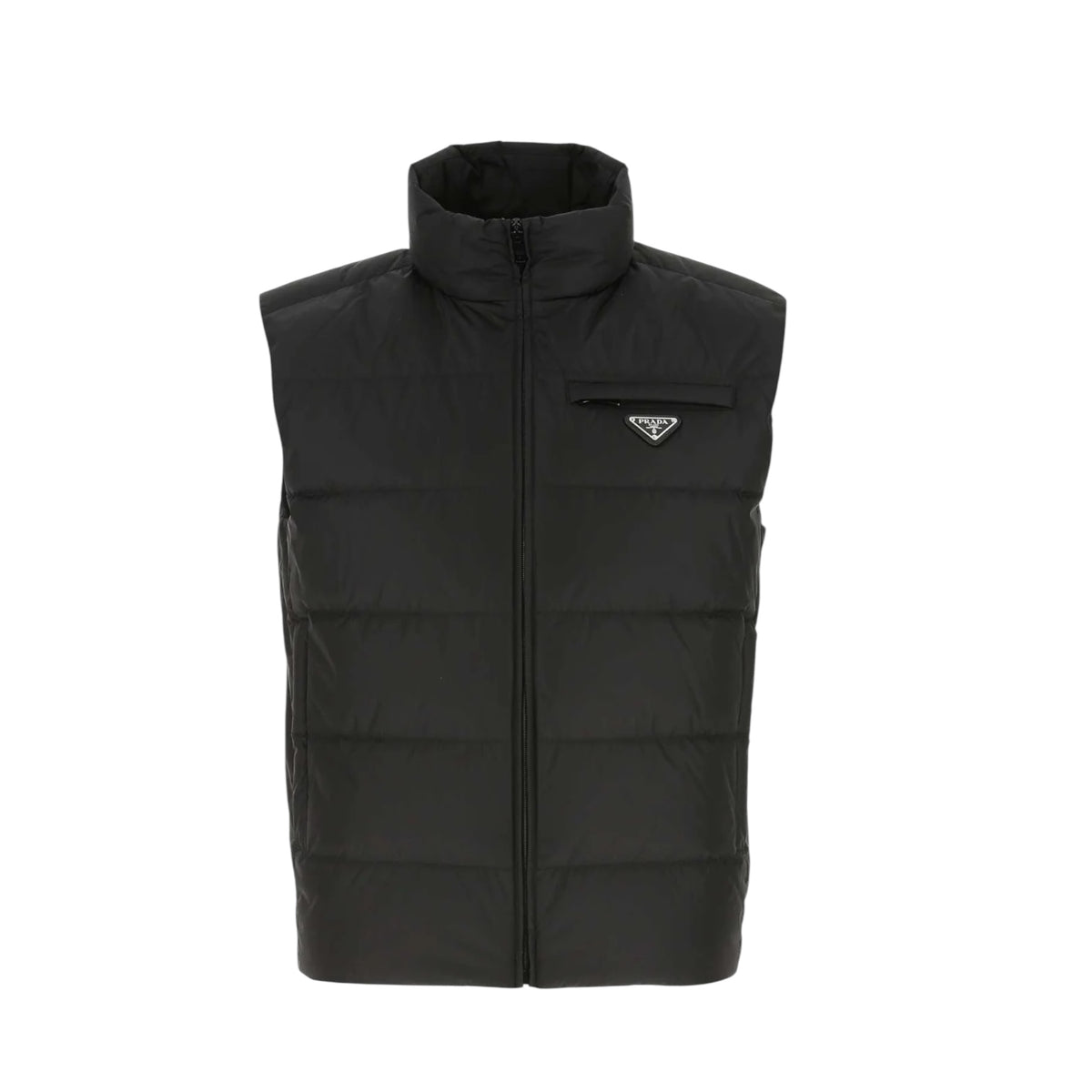 Prada Triangle-Logo Padded Gilet