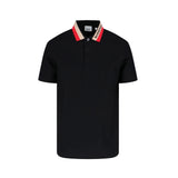 Burberry Logo Intarsia-Knit Short Sleeved Polo Shirt