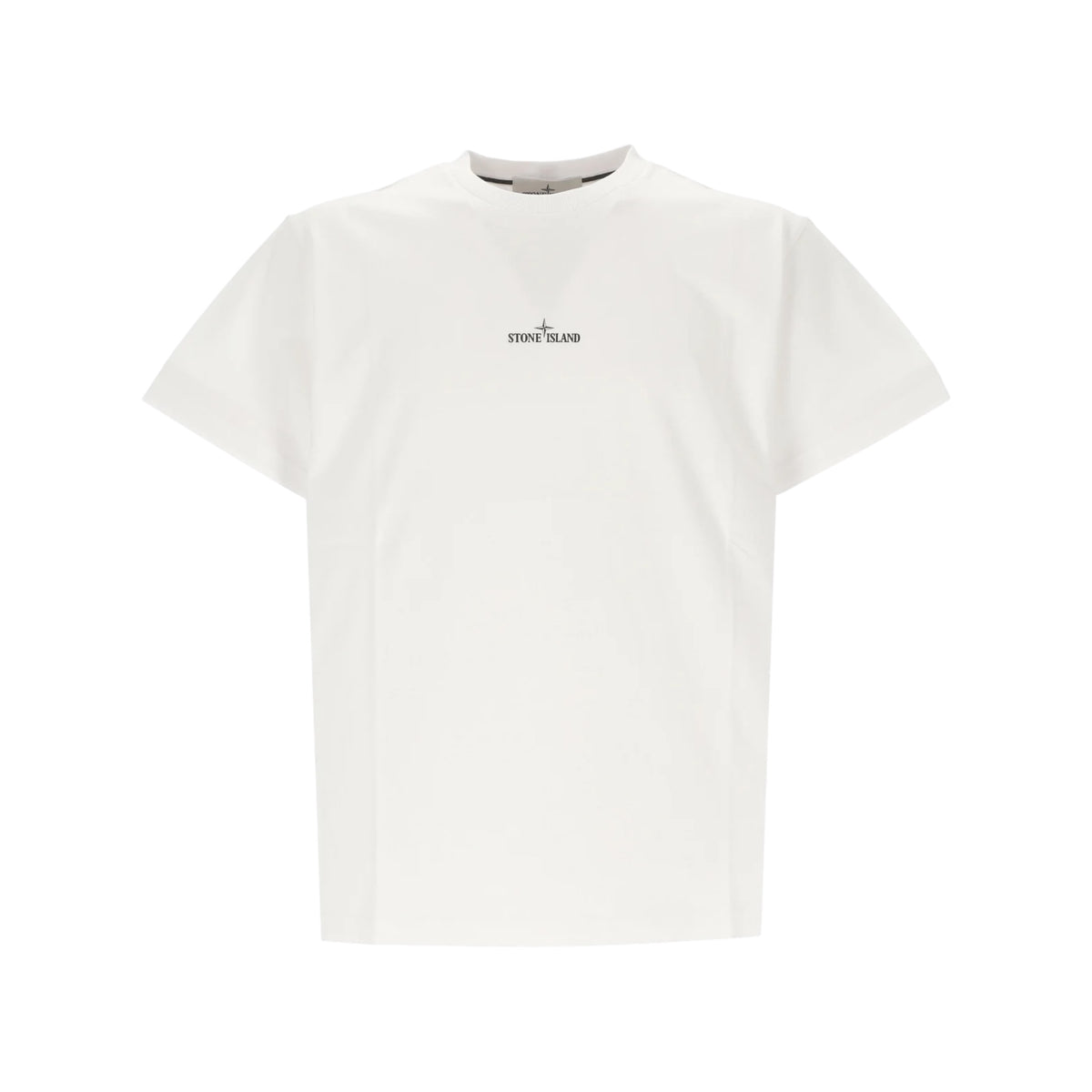 Stone Island Logo Printed Crewneck T-Shirt