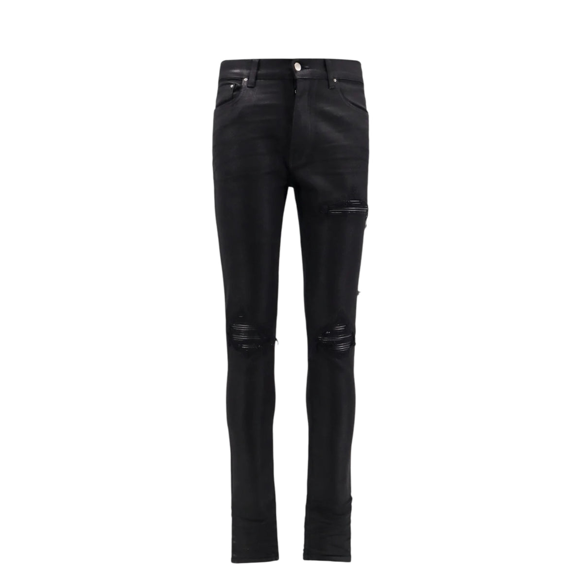 Amiri Wax MX1 Distressed Skinny jeans