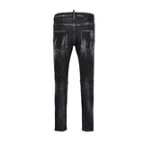 DSquared2 Logo Patch Distressed Skinny Jeans