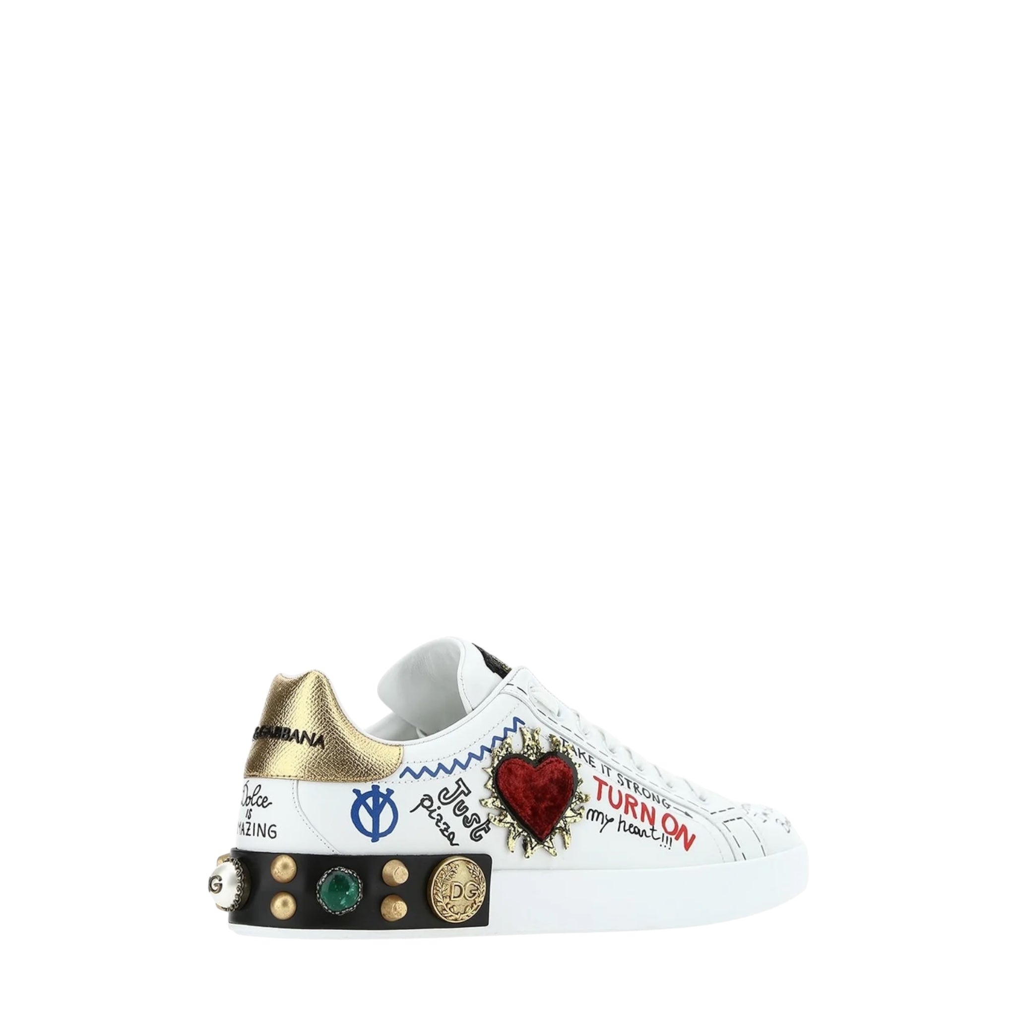 Dolce & Gabbana Embellished Low Top Sneakers