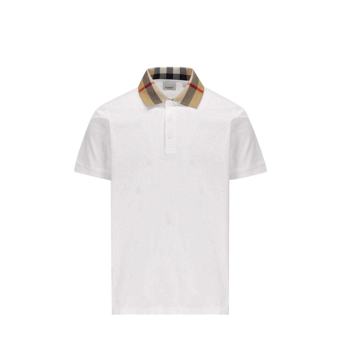 Burberry Checked Short-Sleeved Polo Shirt