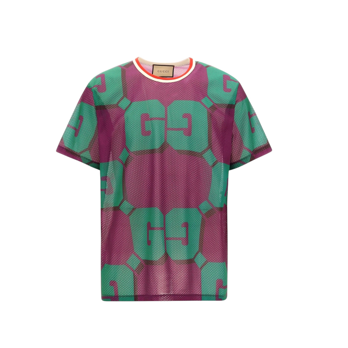 Gucci All-Over Perforated Graphic Printed T-Shirt