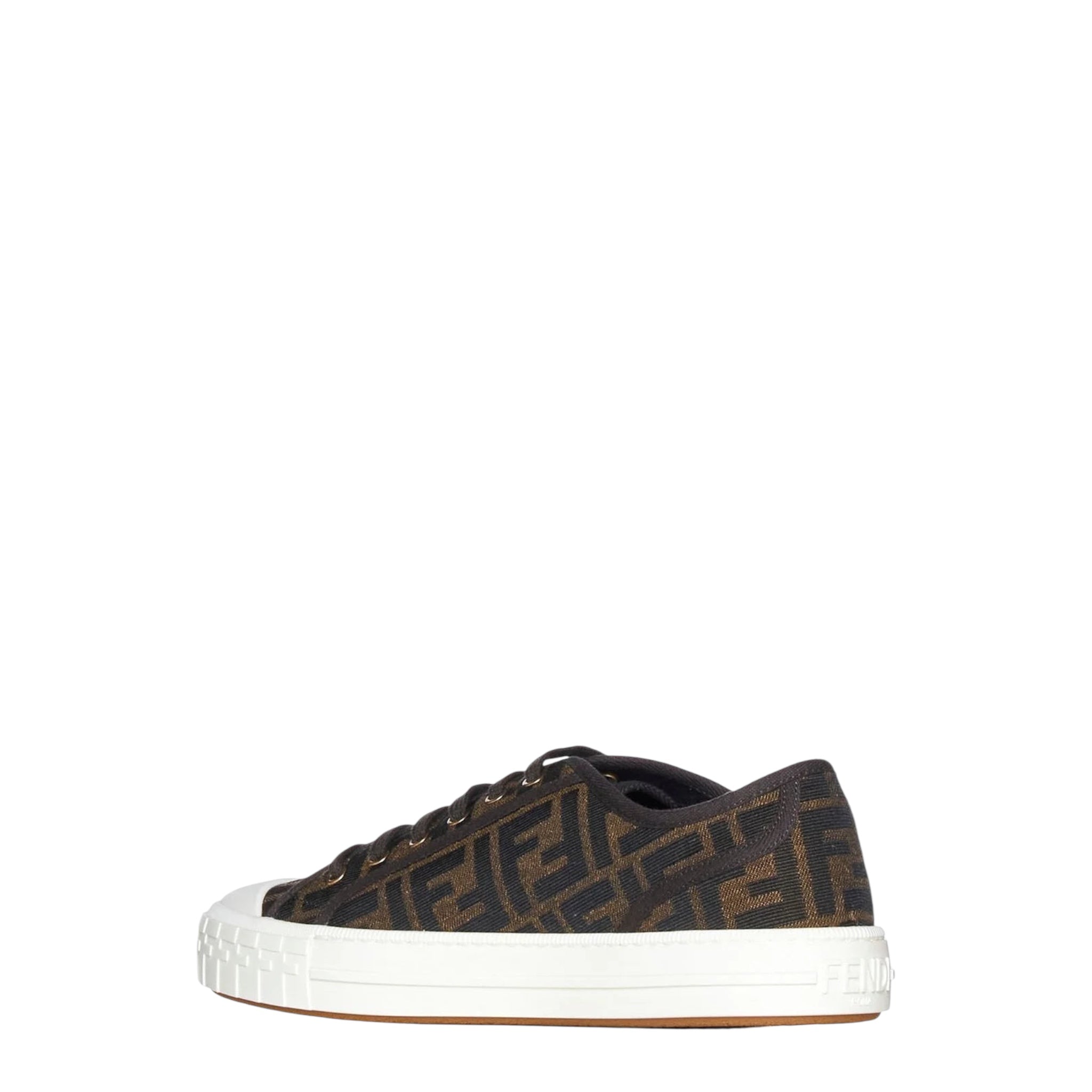 Fendi Domino FF Motif Jacquard Low-Top Sneakers